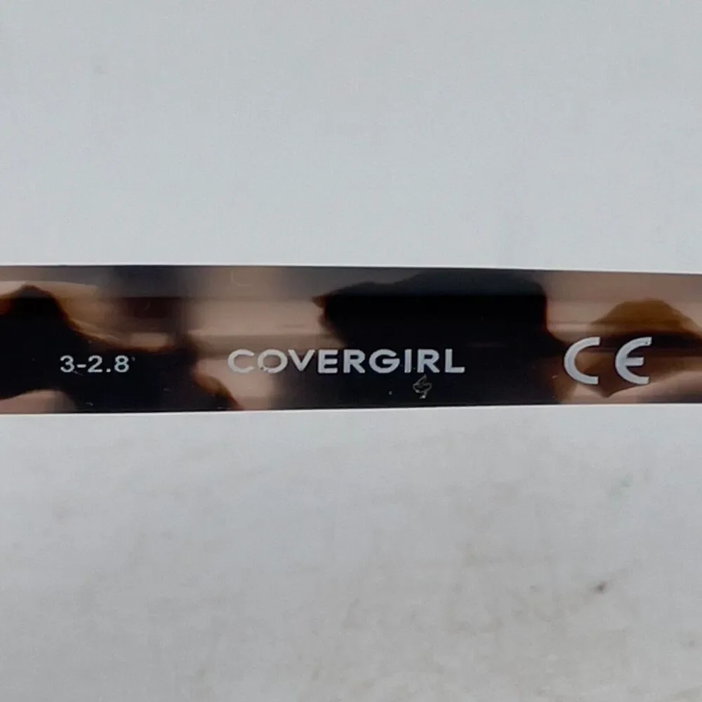 COVERGIRL CG 0482 Eyeglasses Frame Womens Brown Tie Dye‎ Cat Eye 53-16-140
